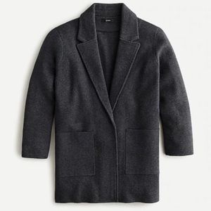 J. Crew Sophie sweater blazer - grey/charcoal
